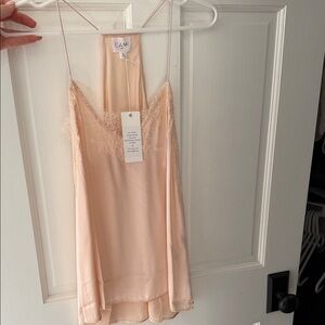 Cami NYC Blush Lace Trim Chemise